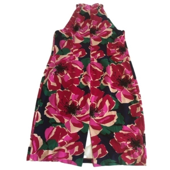 Trina Trina Turk Women's Floral Printed Ponte midi Dress, Pink Sz 16 - Picture 15 of 17